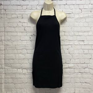 Black halter thank dress